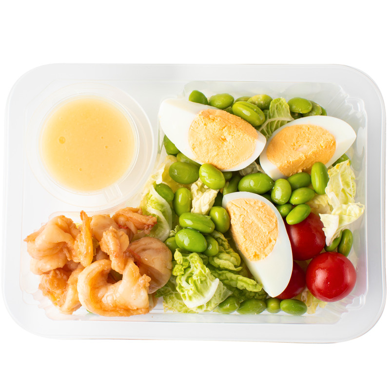 Салат с белоногими креветками и бобами эдамаме Зелёная Линия, 190г — фото 1