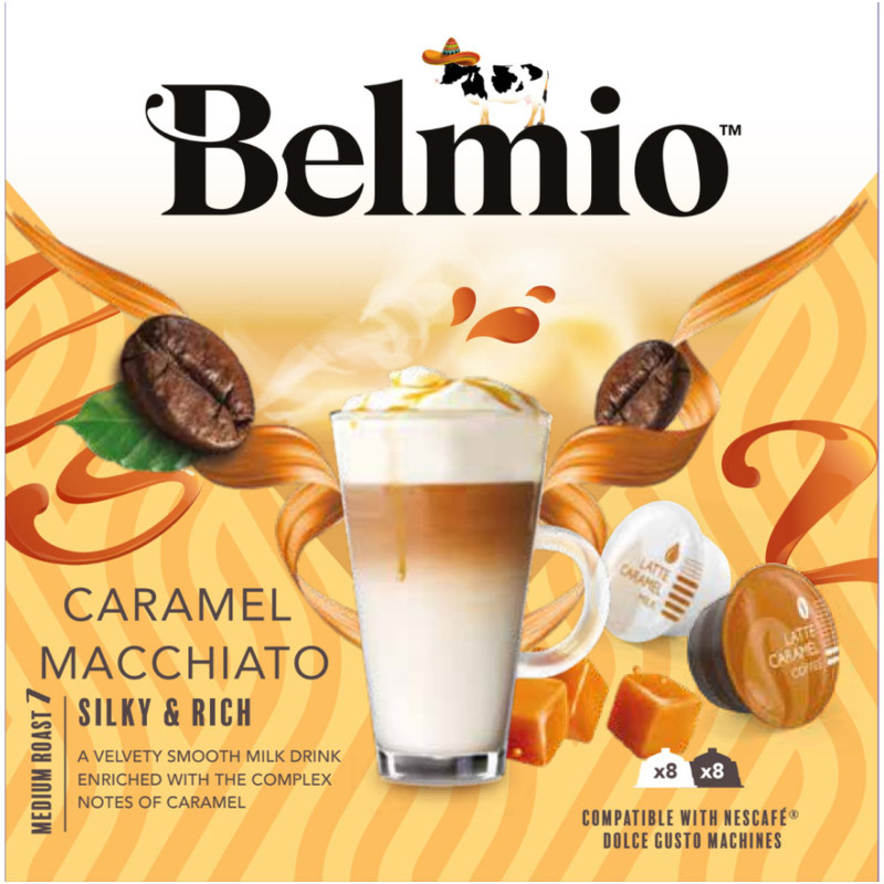 Кофе в капсулах Belmio Latte Macchiato Caramel, 164г