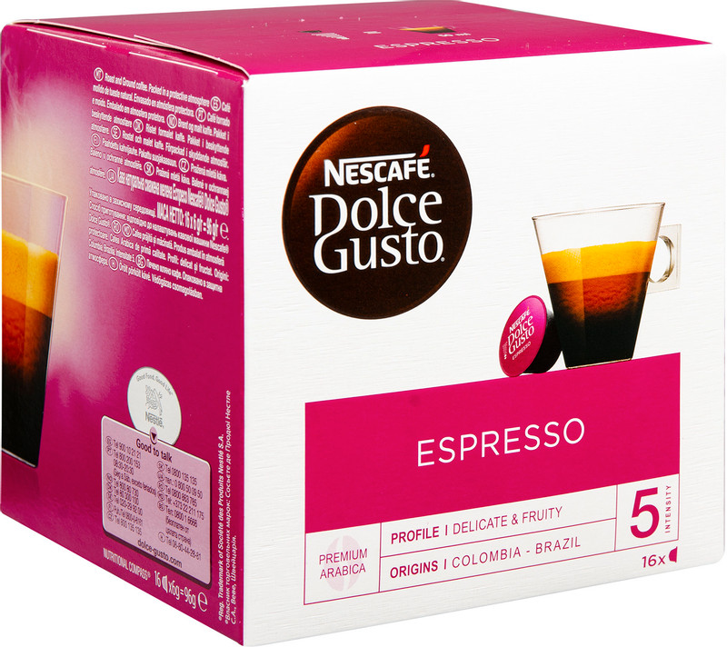 Кофе в капсулах Nescafé Dolce Gusto эспрессо, 16x6г — фото 1