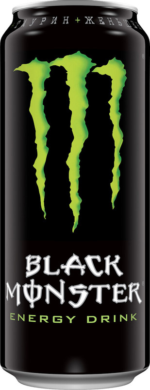 Энергетик Black Monster безалкогольный газированный, 500мл
