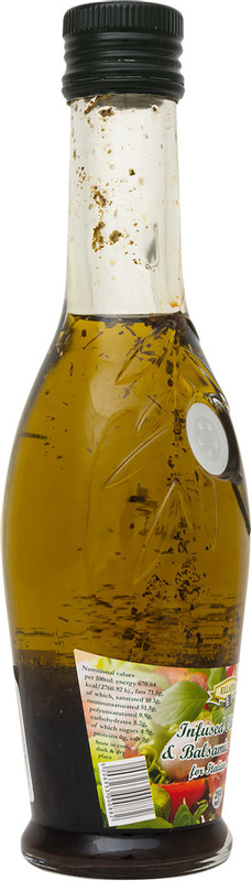 Масло оливковое Ellatika нерафинированное с бальзамическим уксусом, 250мл — фото 2