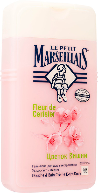 Гель-пена Le Petit Marseillais для душа Цветок вишни, 250мл