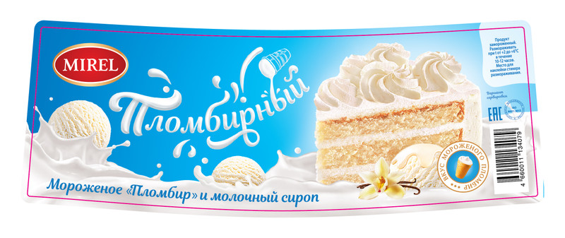 Торт Mirel Пломбирный, 750г — фото 1