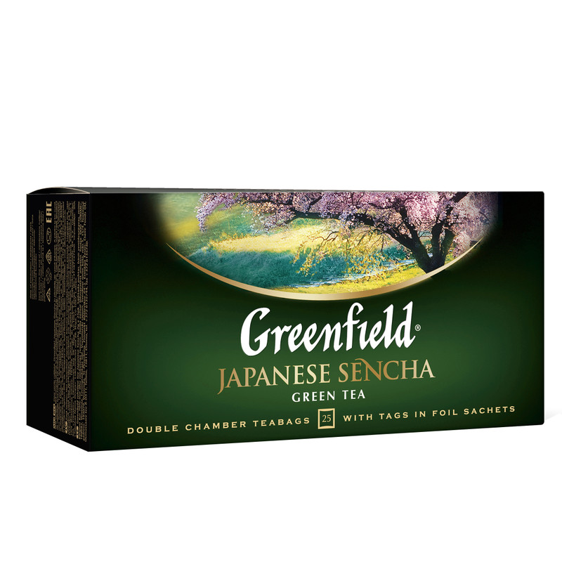 Чай Greenfield Japanese Sencha зелёный в пакетиках, 25х2г — фото 2
