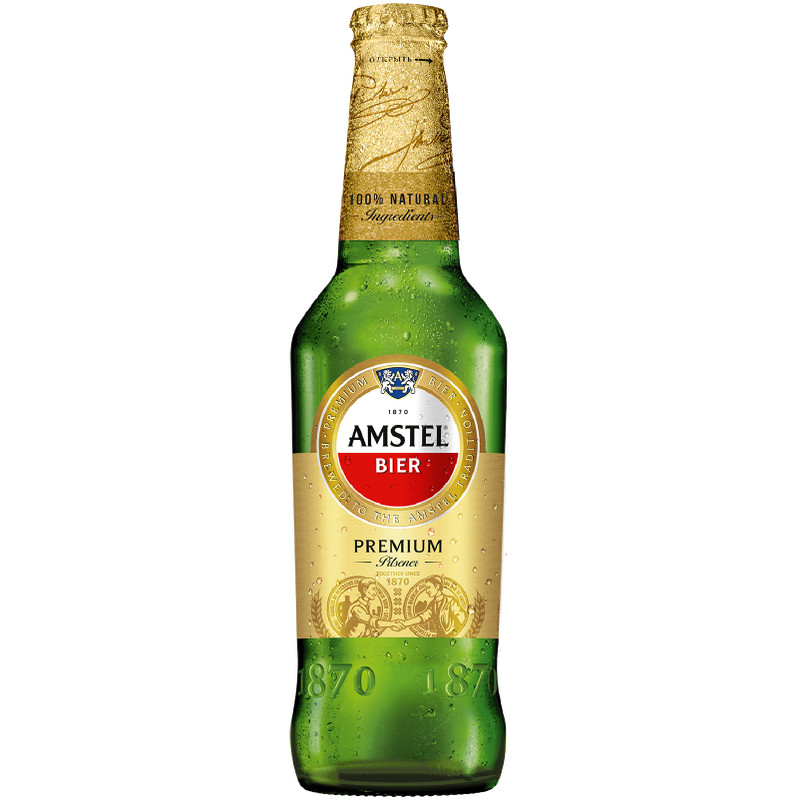 Пиво Amstel Премиум пилсенер светлое 4.8%, 450мл