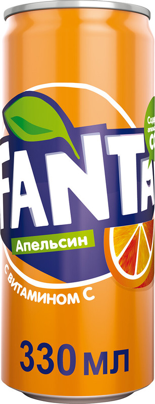 Напиток безалкогольный Fanta апельсин газированный, 330мл — фото 1