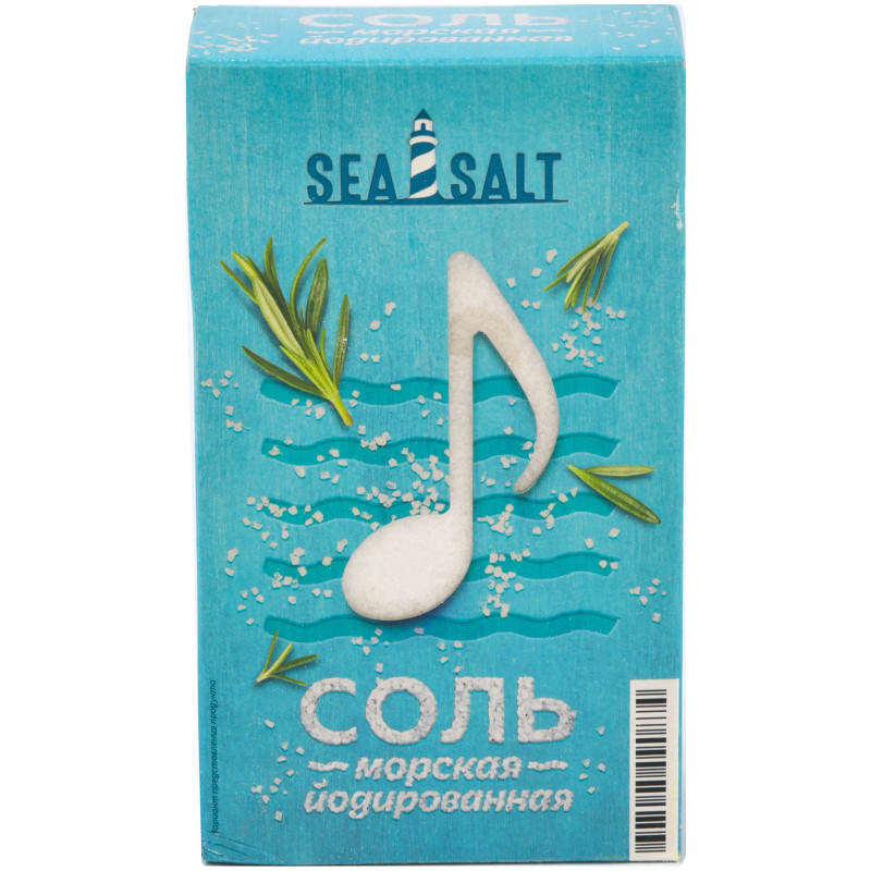 Соль Sea Salt морская поваренная пищевая, 500г