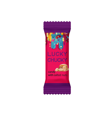 Конфеты Коммунарка Lucky Сhucky с солёными орешками глазированные
