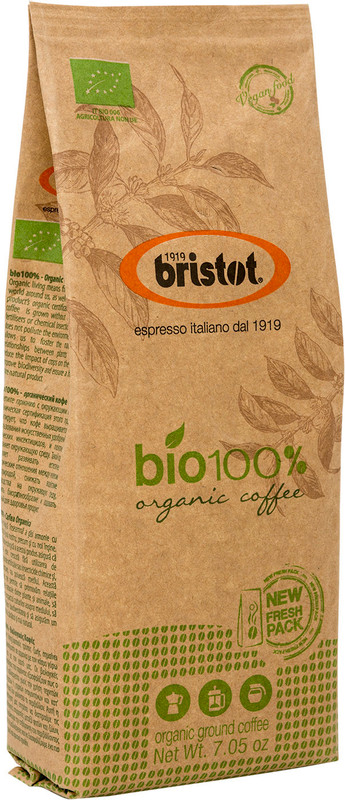Кофе Bristot натуральный жареный молотый, 200г — фото 2