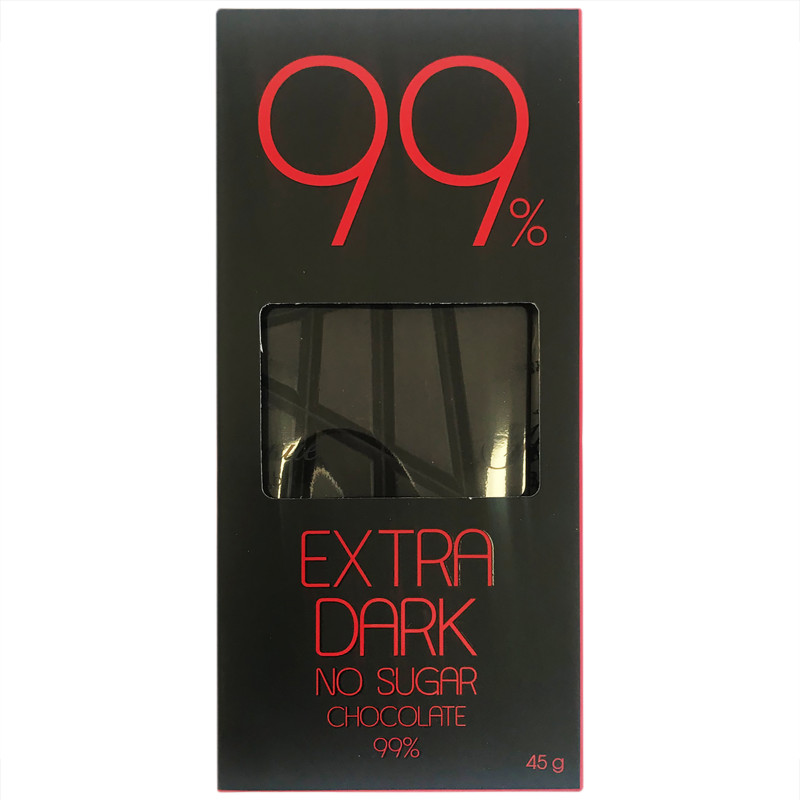 Шоколад Shokobox extra dark горький без сахара 99%, 45г
