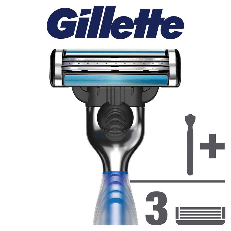 Бритва Gillette Mach3 Start со 2 сменными кассетами — фото 1