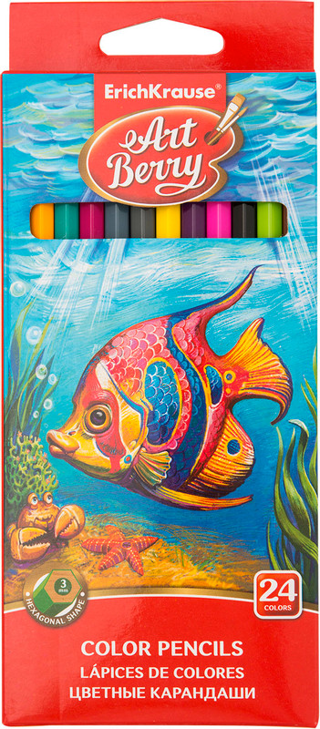 Набор карандашей Erich Krause 24 цвета — фото 1