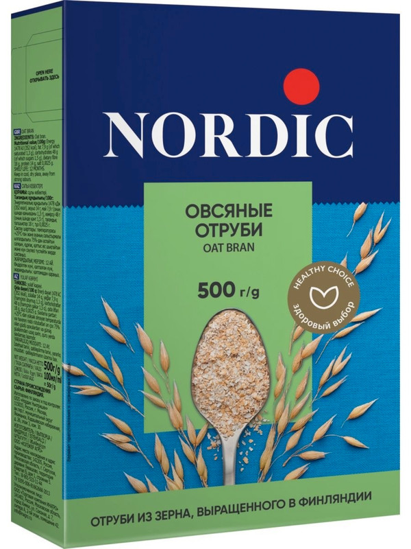 Отруби Nordic овсяные, 500г — фото 1