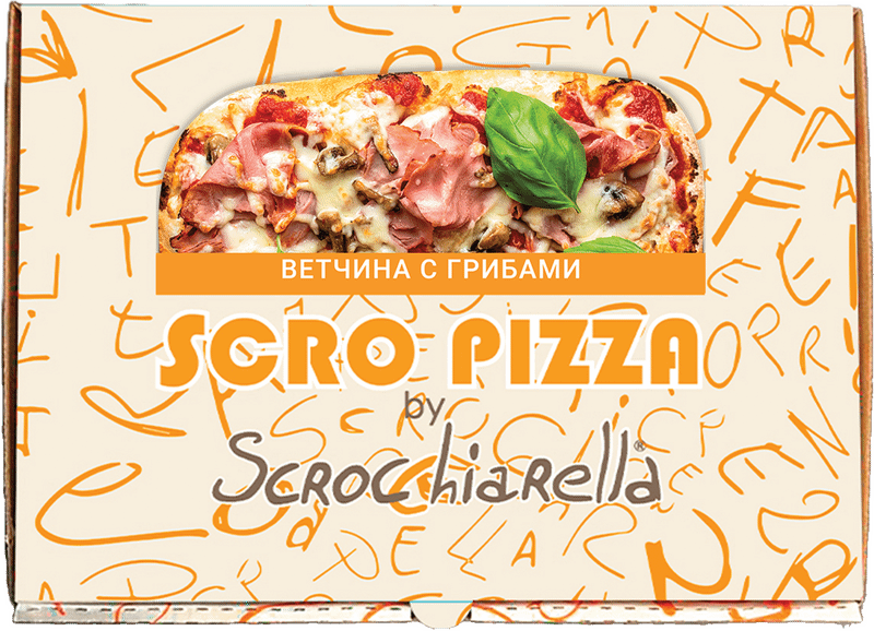 Пицца Scro Pizza Римская Ветчина с Грибами замороженная, 440г — фото 2