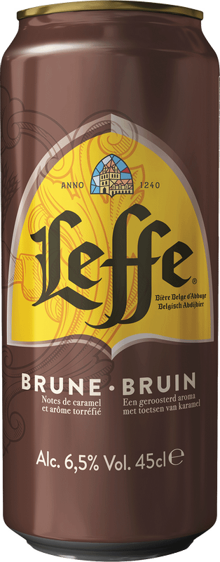 Напиток пивной Leffe Брюн тёмный эль пастеризованный 6.5%, 450мл — фото 1