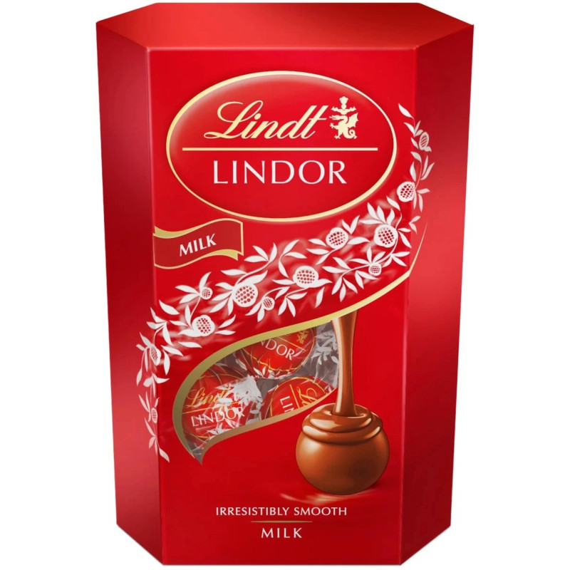 Конфеты Lindt Lindor из молочного шоколада с тающей начинкой, 200г