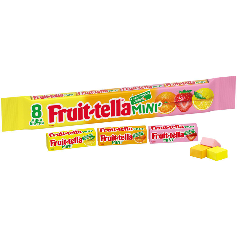 Конфеты Fruittella Mini жевательные с фруктовым соком, 88г — фото 1