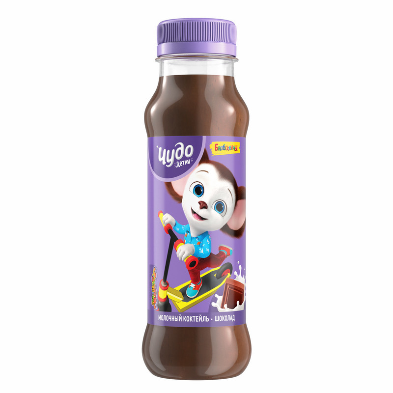 Коктейль молочный Чудо Детки Шоколад 2.5%, 255мл — фото 1