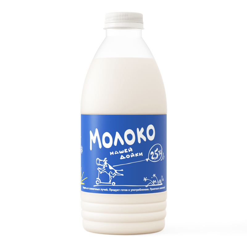 Молоко Нашей Дойки питьевое пастеризованное 2.5%, 1л