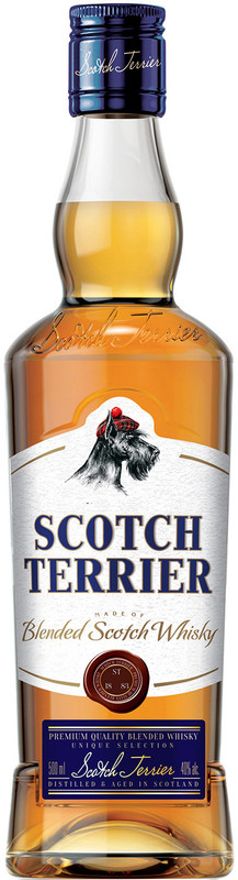 Виски Scotch Terrier 3-летний 40%, 500мл