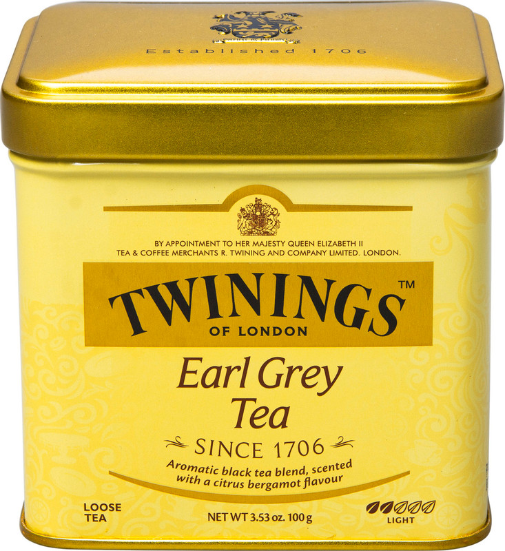 Чай Twinings Эрл Грей чёрный с бергамотом, 100г — фото 1