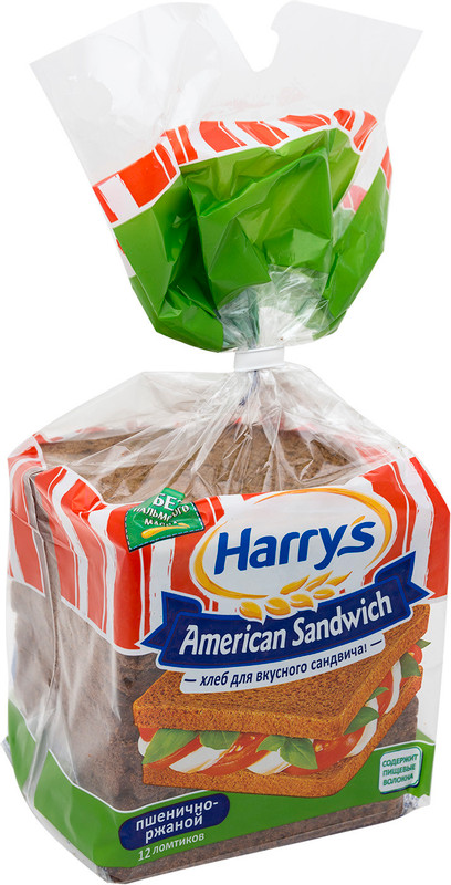 Хлеб Harry's American Sandwich пшенично-ржаной, 470г — фото 3