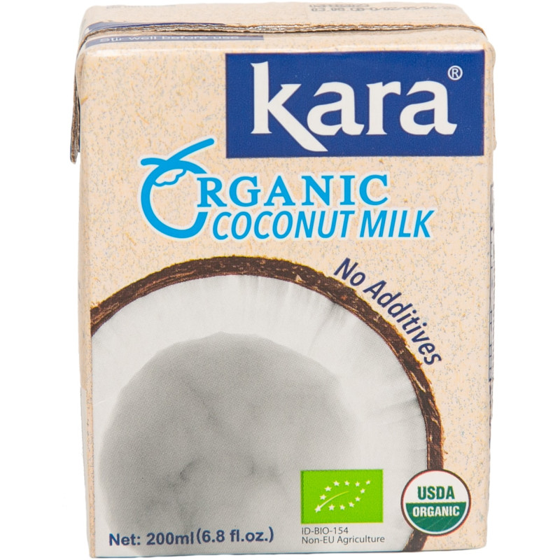 Молоко Kara Organic кокосовое органическое 17%, 200мл