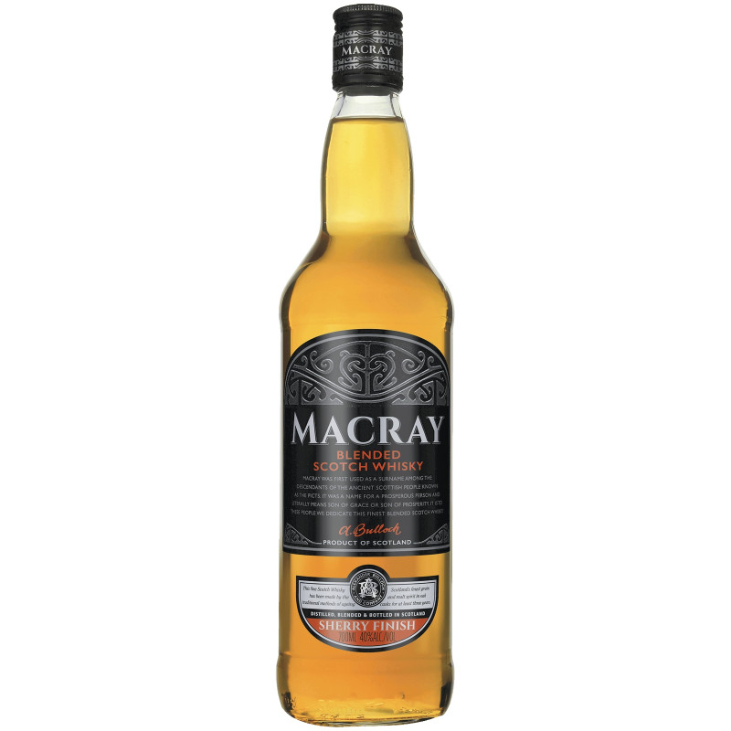 Виски Macray Sherry Finish шотландский купажированный 40%, 700мл