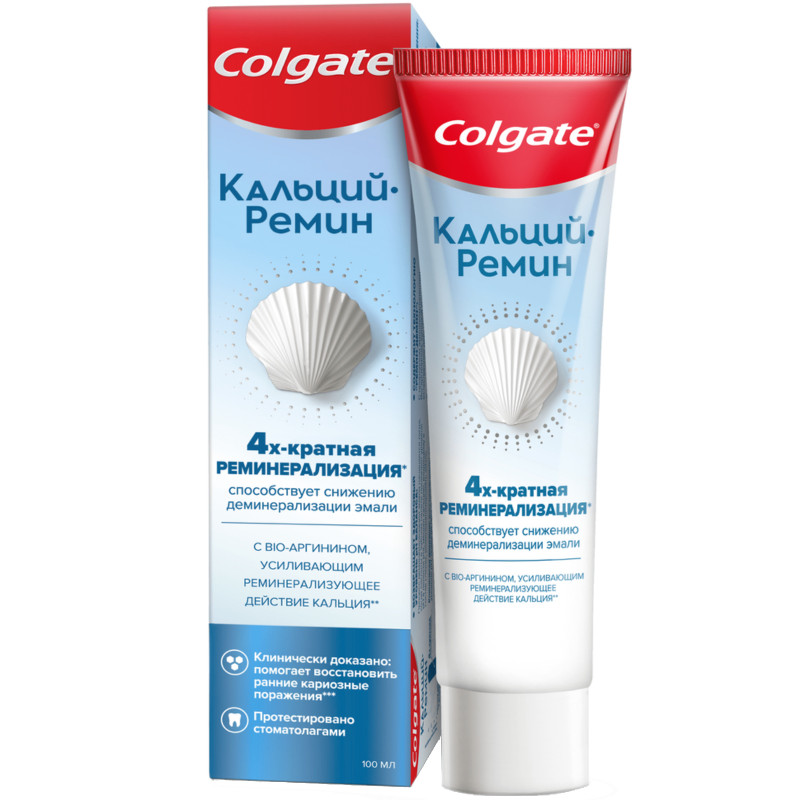 Зубная паста Colgate Кальций-Ремин для восстановления и защиты здоровья эмали зубов, 100мл — фото 1