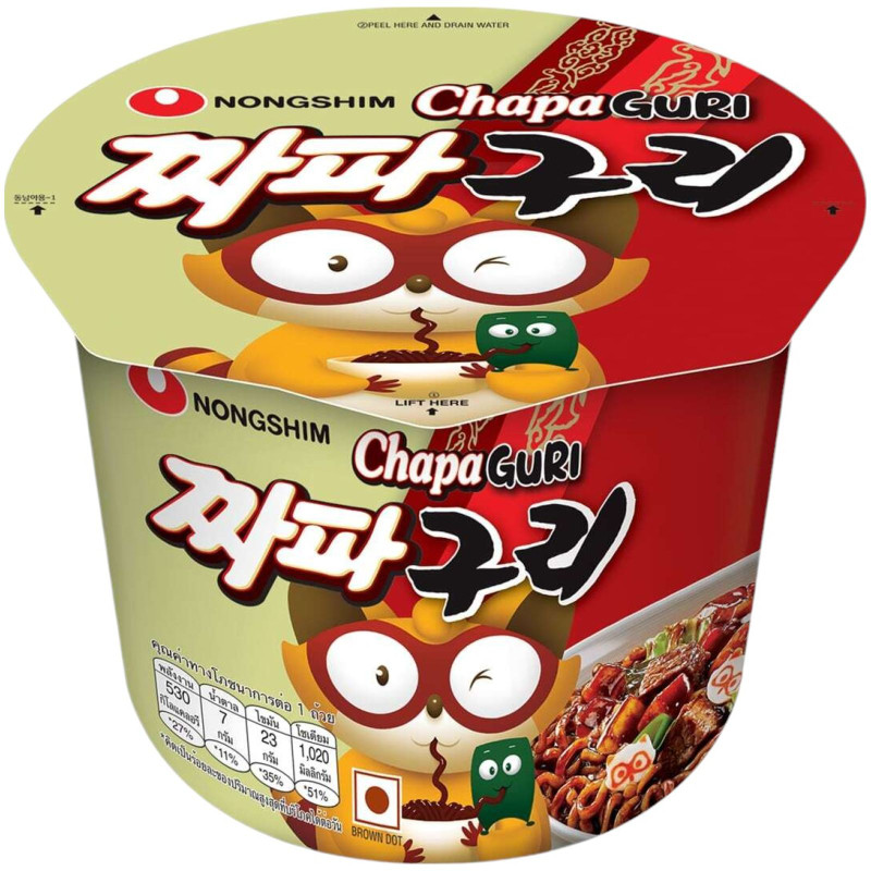 Лапша Nongshim Чапагури быстрого приготовления, 114г