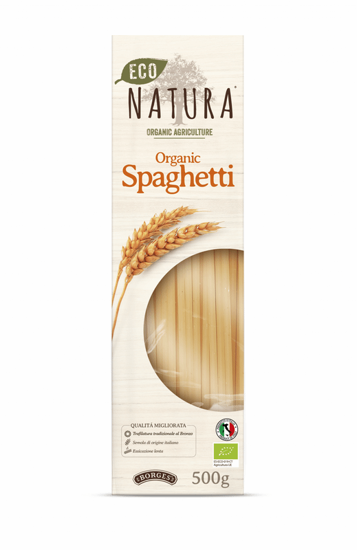 Спагетти Eco Natura Organic из твёрдых сортов группа А высшего сорта, 500г