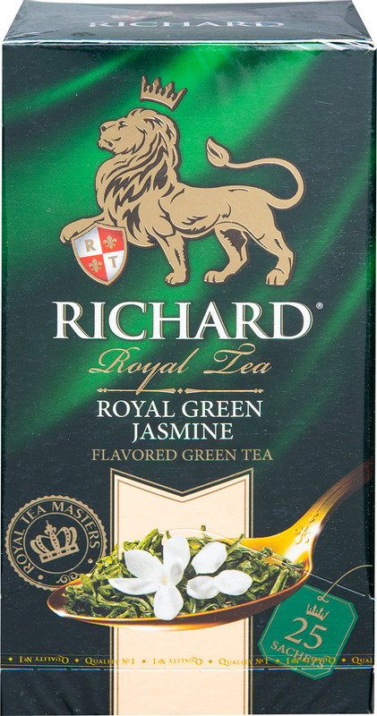 Чай Richard Royal Green Jasmine зелёный в пакетиках, 25х2г — фото 5