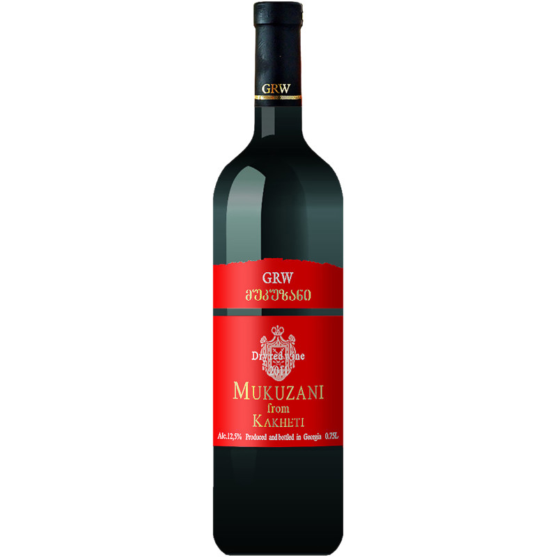 Вино GRW Мукузани красное сухое 12%, 750мл