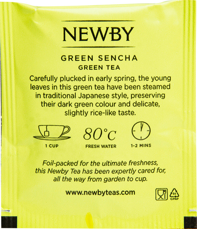 Чай Newby Сенча зелёный байховый в пакетиках, 25х2г — фото 3