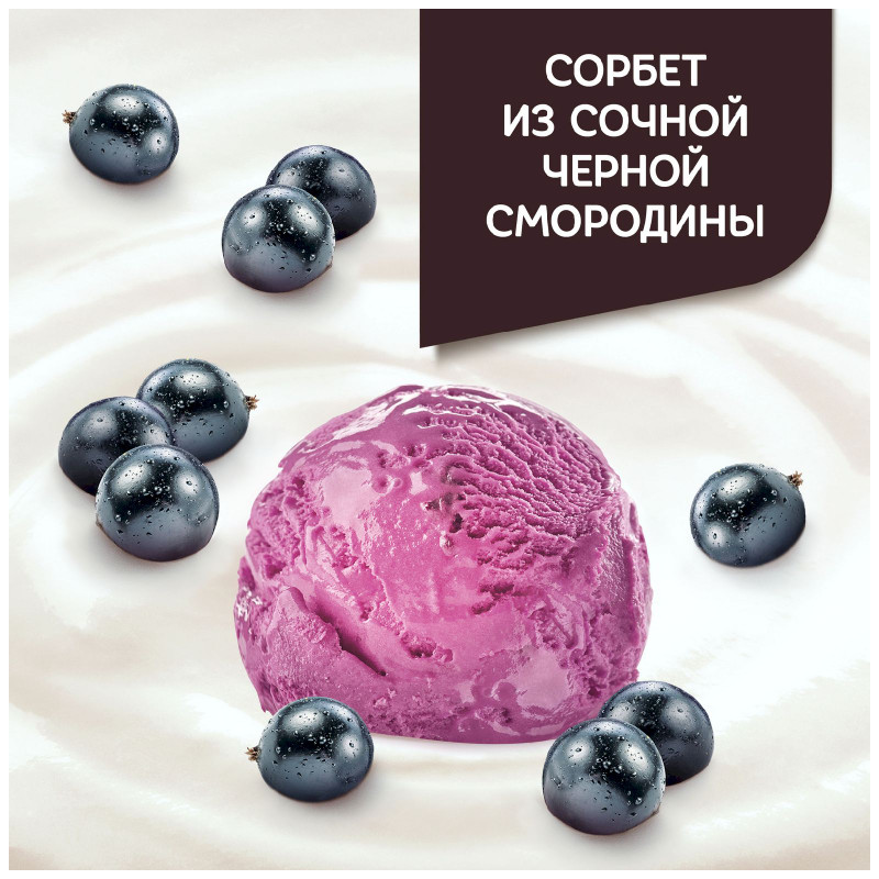 Коктейль кисломолочный Даниссимо йогуртный со вкусом сорбета из черной смородины 2.7%, 190мл — фото 2