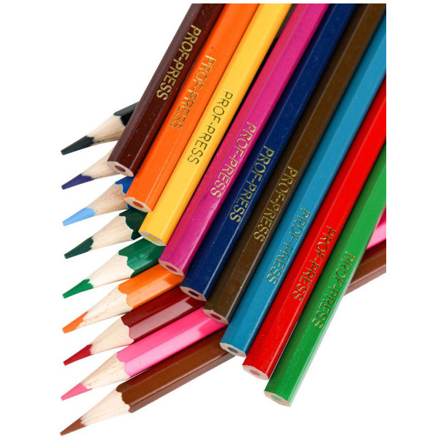 Карандаши Prof-Press цветные деревянные 18 цветов — фото 2