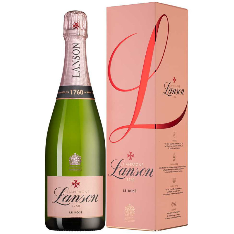 Вино игристое Lanson Розе Брют 12,5%, 750мл