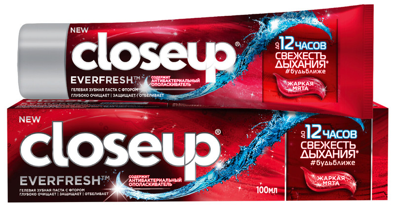 Зубная паста Closeup Everfresh жаркая мята, 100мл — фото 2