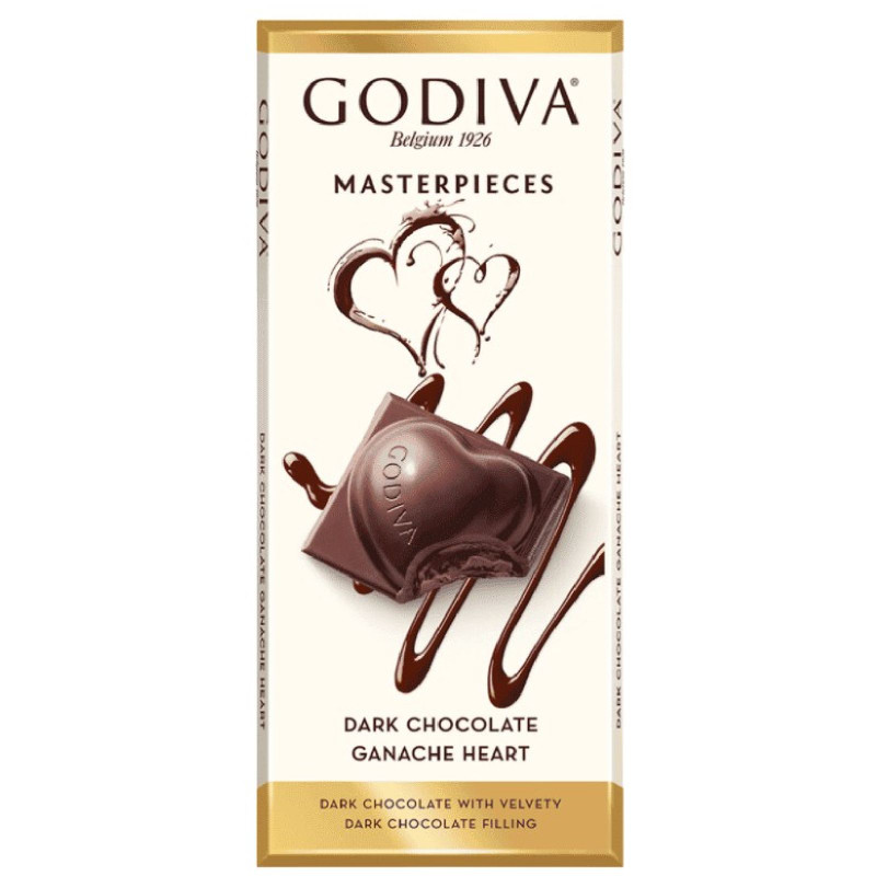 Шоколад Godiva тёмный с кремовой начинкой с какао, 86г