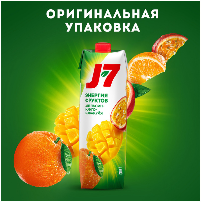 Нектар J7 апельсин-манго-маракуйя, 970мл — фото 1