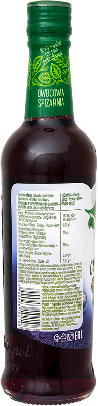 Сироп Herbapol со вкусом чёрной смородины, 420мл — фото 2