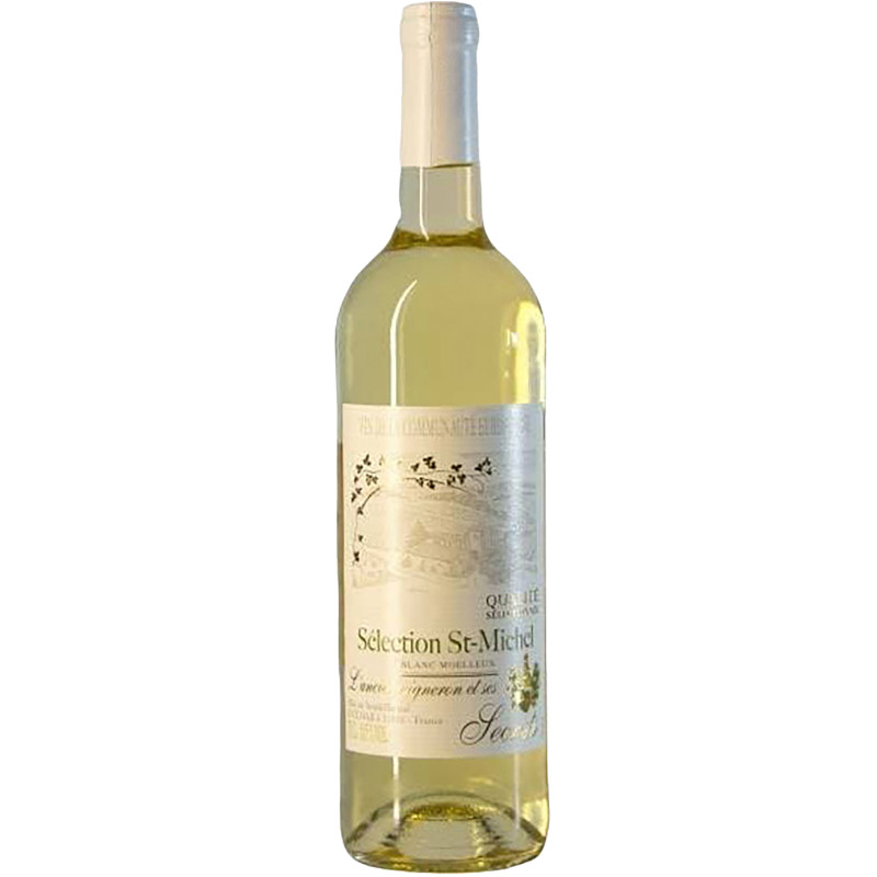 Вино Selection St-Michel белое полусладкое 10.5%, 750мл