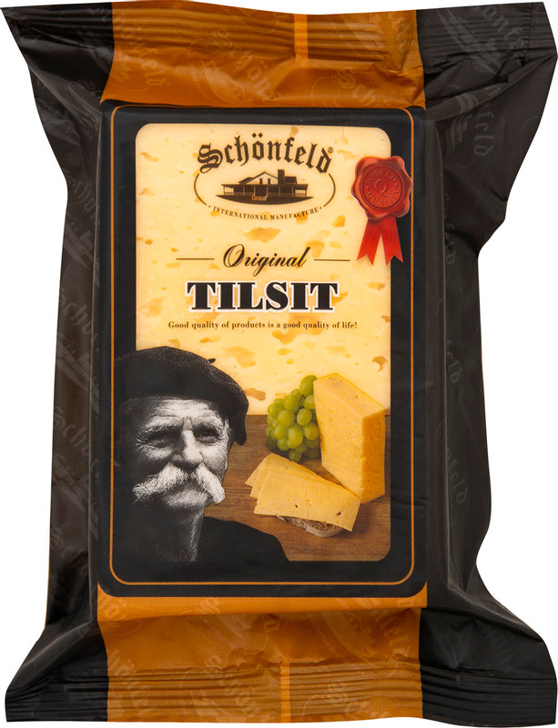 Сыр Schonfeld Тильзитер люкс 45%, 250г — фото 2