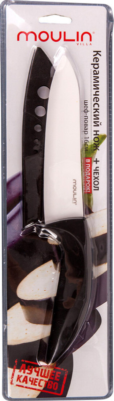 Нож Moulin Villa кухонный керамический белый, 16см — фото 2