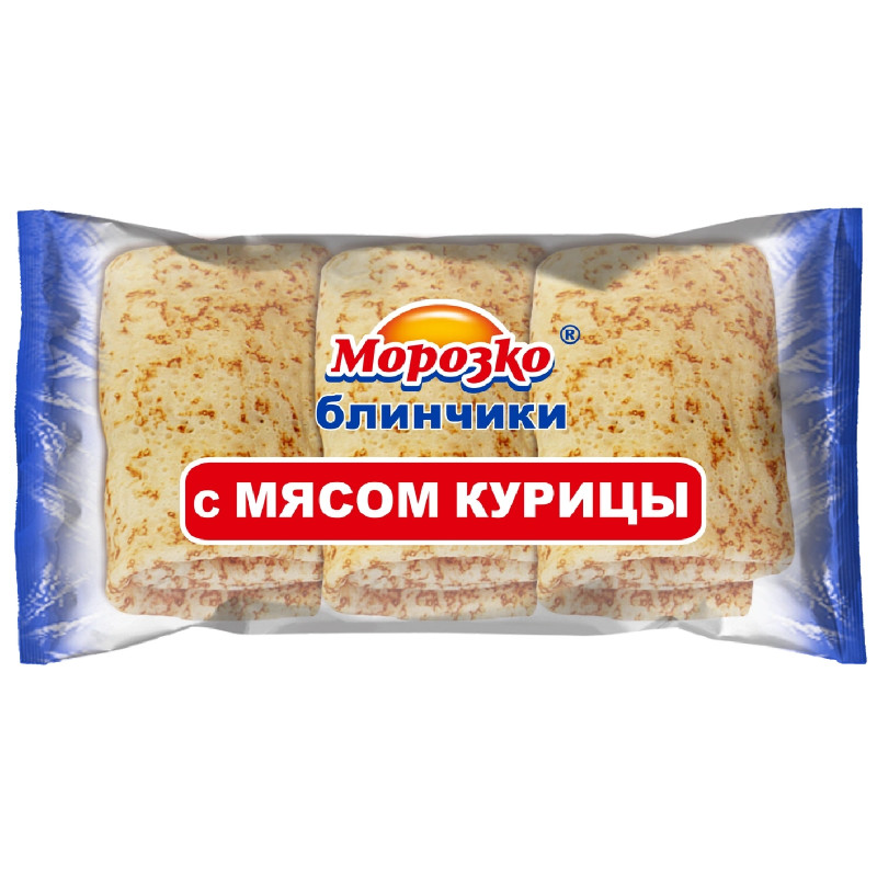 Блинчики Морозко с мясом курицы замороженные, 210г