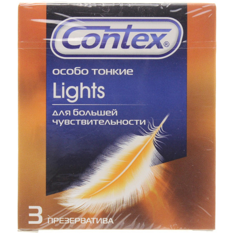 Презервативы Contex Lights особо тонкие, 3шт