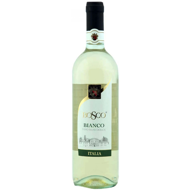 Вино Bosco белое полусладкое 9%, 750мл