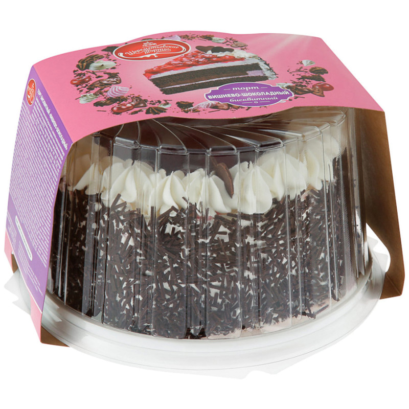 Торт Шереметьевские торты Вишнёво-шоколадный, 650г — фото 3