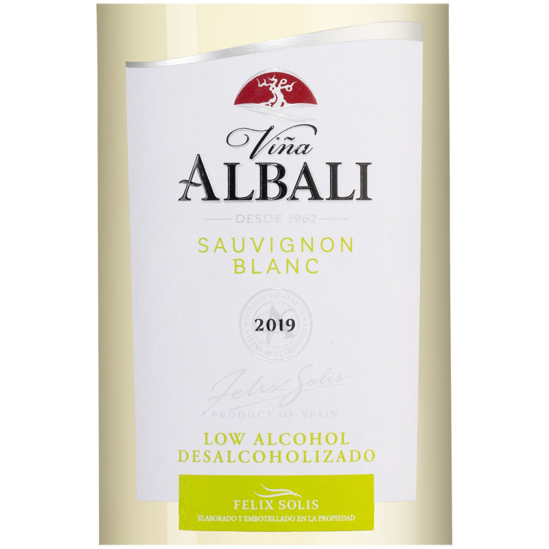 Вино безалкогольное Vina Albali Sauvignon Blanc белое, 750мл — фото 1