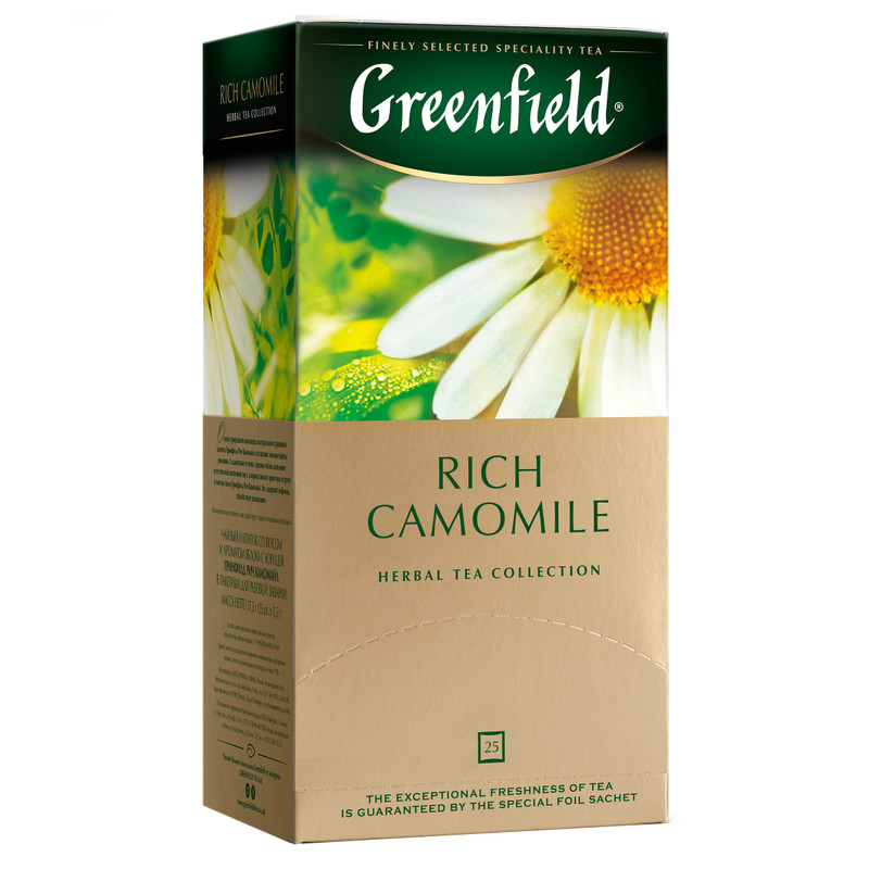 Чай Greenfield Rich Camomile травяной в пакетиках, 25х1.5г — фото 2